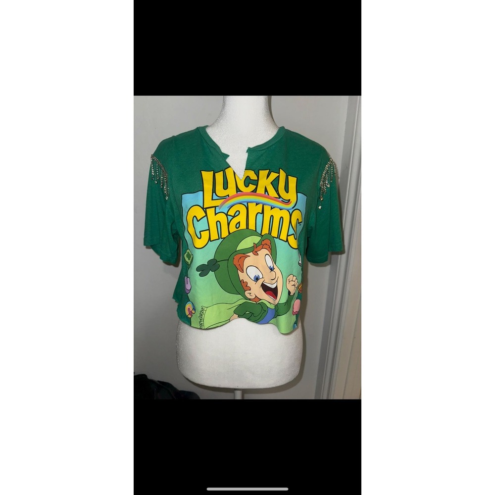 Lucky charms rhinestone tee